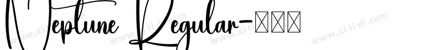 Neptune Regular字体转换